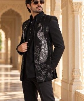 Noir Jodhpuri Suit