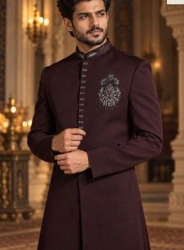 Rajas Maroon Indo Western